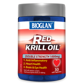 Bioglan Red Krill Oil Double Strength 1000mg 30 Soft Capsules